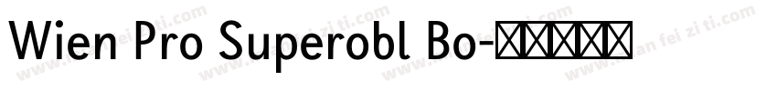 Wien Pro Superobl Bo字体转换